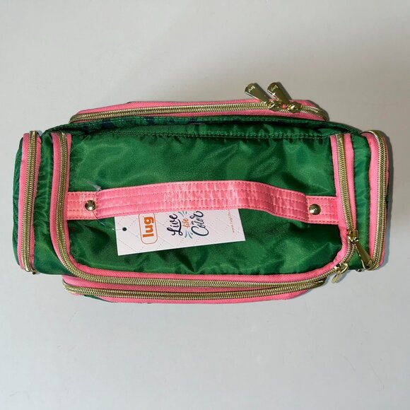 Lug Wicked x Lug Trolley Cosmetic Case Green/Pink - Picture 5 of 12